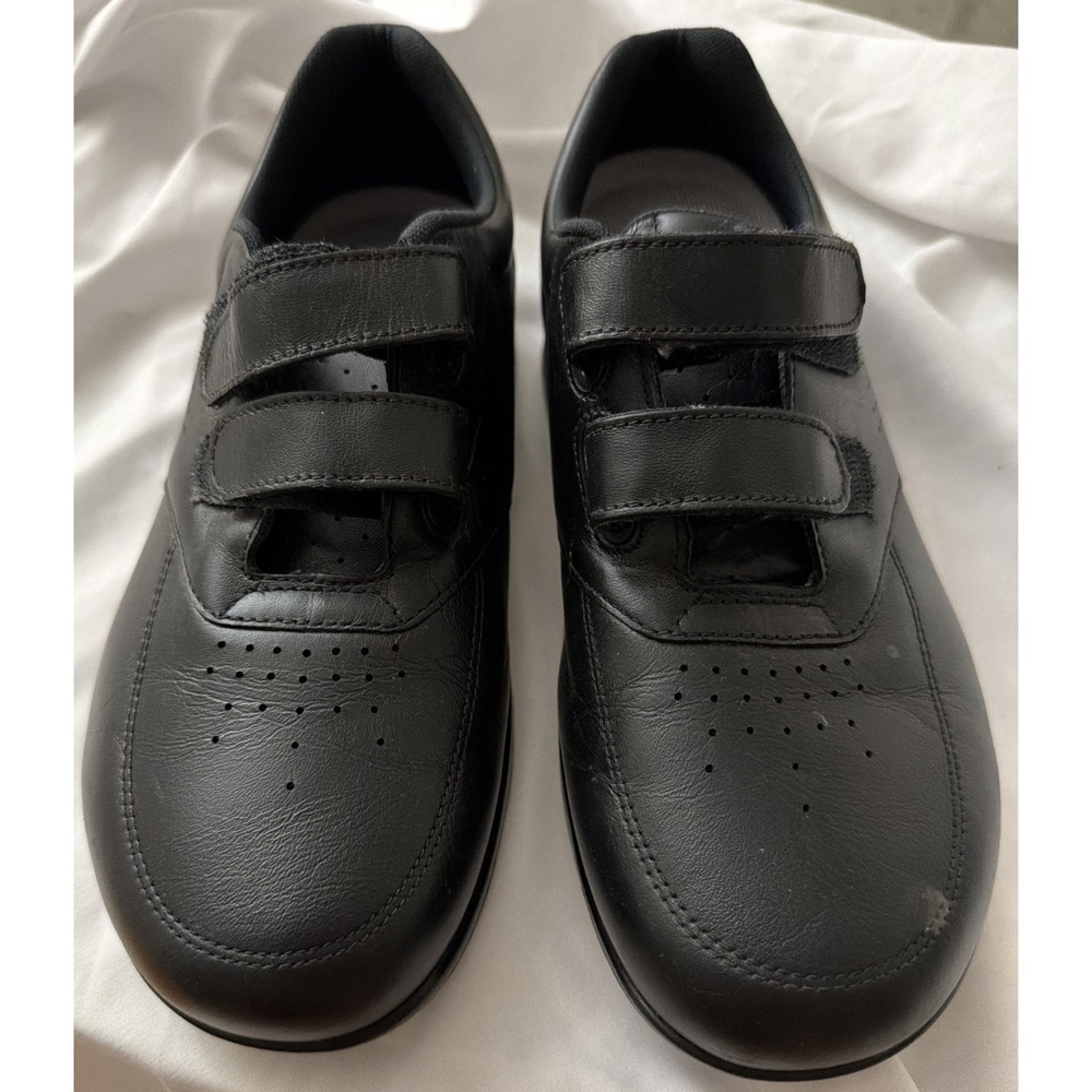 SAS Tripad Comfort Sneaker Hook & Loop Tan Leather Size 8 W